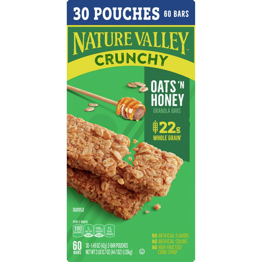 Nature Valley Crunchy Oats 'n Honey Granola Bars 30 Count