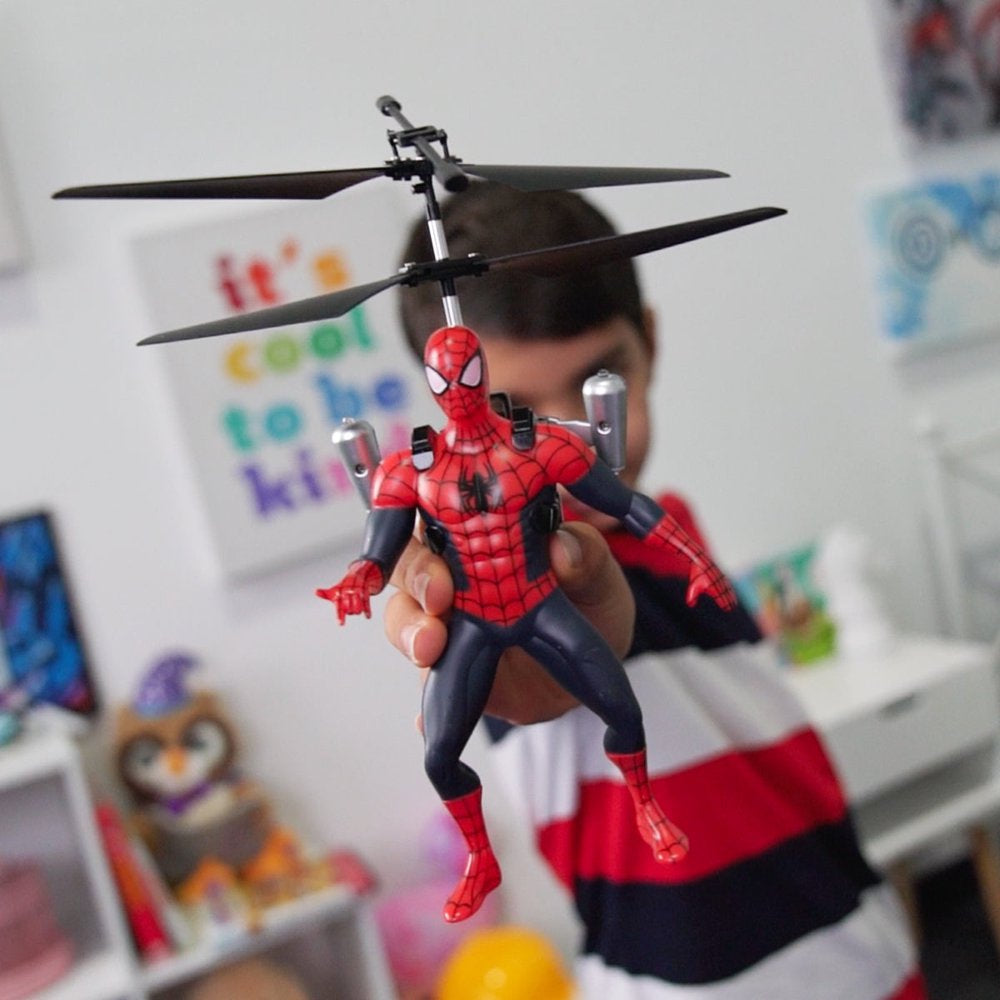 Marvel Spider-Man Flying Figure IR Helicopter