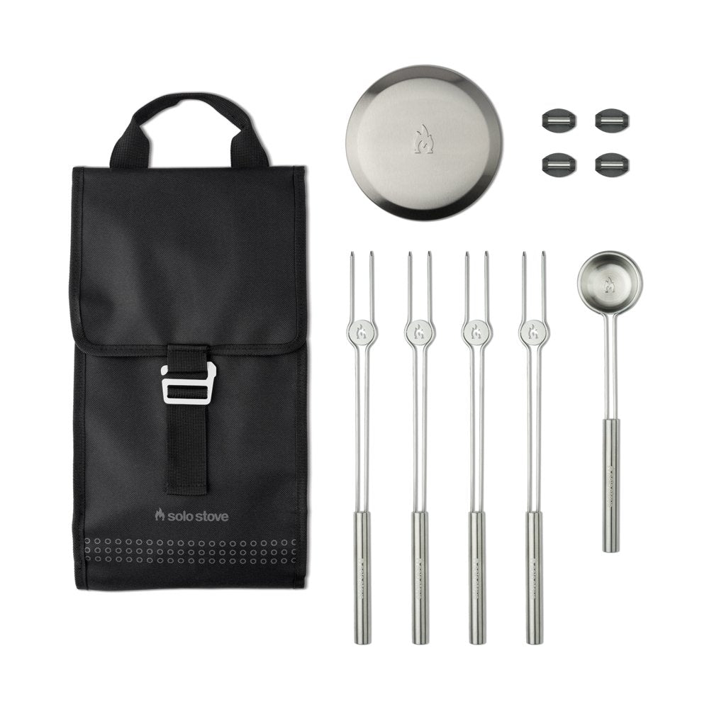 Solo Stove Mesa Accessory Pack XL | Incl. 4 Stainless Steel Mini Sticks + Stick rests, Pellet Scoop, Mesa XL Lid, Carry Case, Accessories for Outdoor Fire pit Mesa XL, 8.8 x 16 in, 2.5 lbs