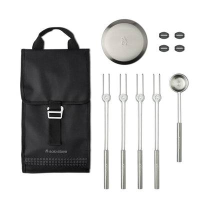 Solo Stove Mesa Accessory Pack XL | Incl. 4 Stainless Steel Mini Sticks + Stick rests, Pellet Scoop, Mesa XL Lid, Carry Case, Accessories for Outdoor Fire pit Mesa XL, 8.8 x 16 in, 2.5 lbs