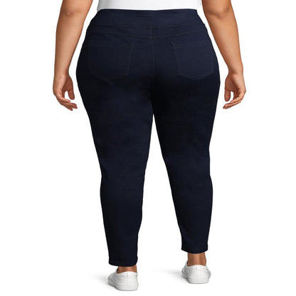  Women'S plus Size Pull on Jegging Jean, 2-Pack