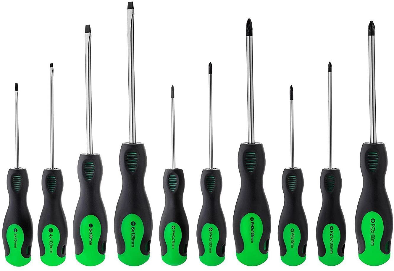 Screwdriver Set for DIY and Home Fixes (10 Pieces)