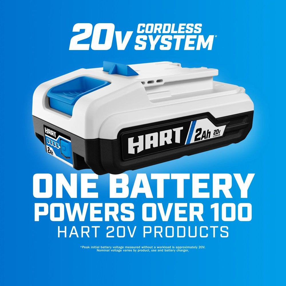 HART 3-Tool 20-Volt Cordless Combo Kit with and 16-inch Storage Bag, (1) 20-Volt 1.5Ah (1) 20-Volt 4.0Ah Lithium-Ion Batteries