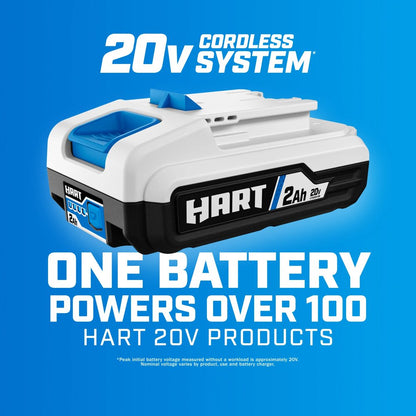HART 20-Volt 4-Tool Battery-Powered Combo Kit, (2) 1.5Ah Lithium-Ion Batteries