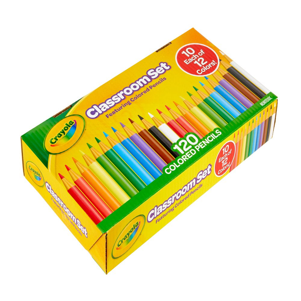 Crayola Classroom Set Colored Pencils, 120 Ct, Teacher Supplies, Teacher Gifts, Beginner Child