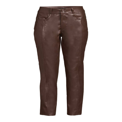  Women's Juniors Vegan Leather Skinny Pant