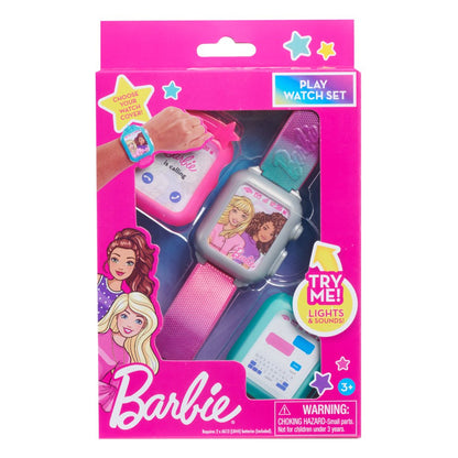 Barbie Electronic Toy Smart Watch with Lights, Sounds, and 2 Changeable Covers, Unicorn or Shooting Star, Kids Toys for Ages 3 Up, Gifts and Presents