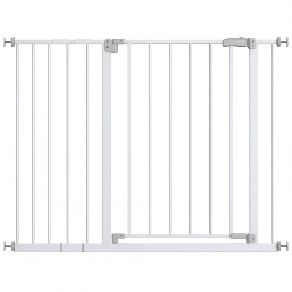 Extra Wide Baby Safety Gate for Stairs and Doorway,28.9-42.1"Wide,30" Tall Pressure Mounted,for ages 6 to 36 months,White