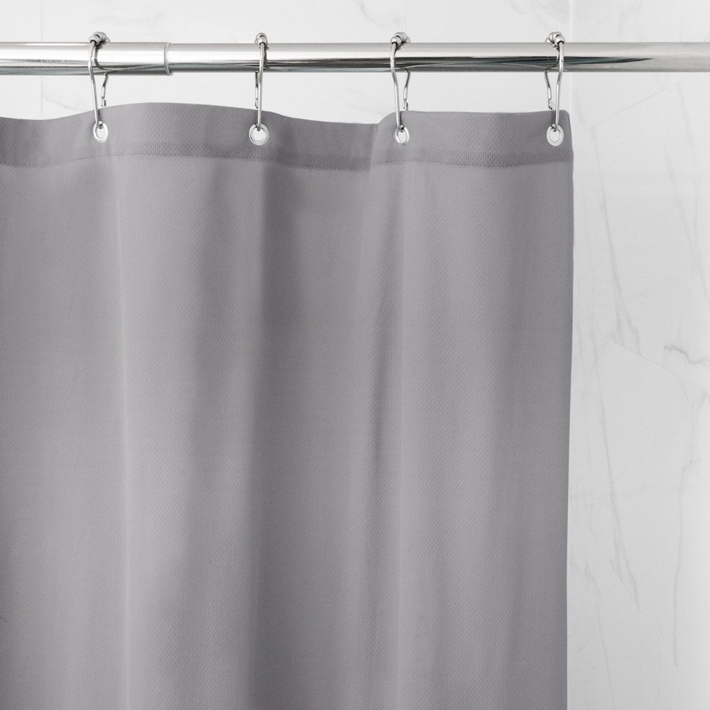 Waterproof Ultimate Shield Blue Linen Fabric Shower Curtain Liner, 70"x72" - Better Homes & Gardens