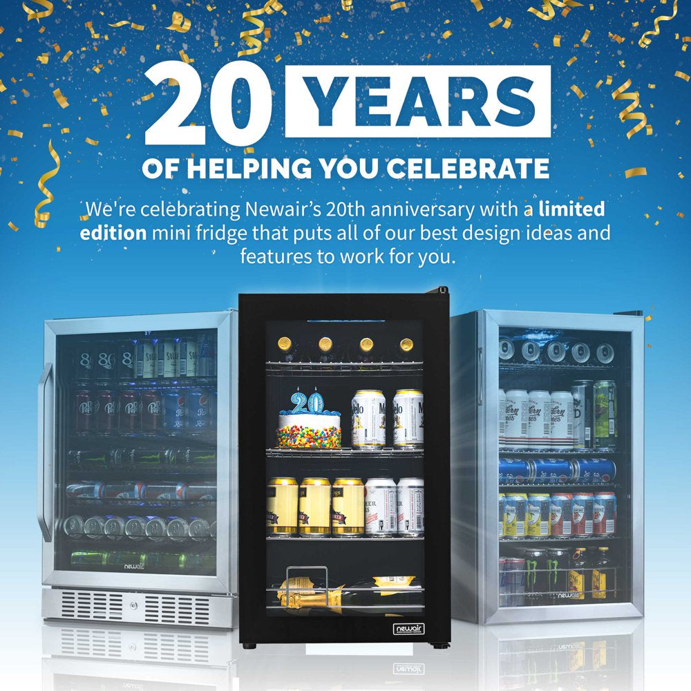 Limited Edition Newair Anniversary Series 100 Can Beverage Fridge