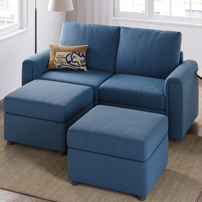 LINSY HOME Modular Couches and Sofas Sectional with Storage Sectional Sofa U Shaped Sectional Couch with Reversible Chaises, Teal