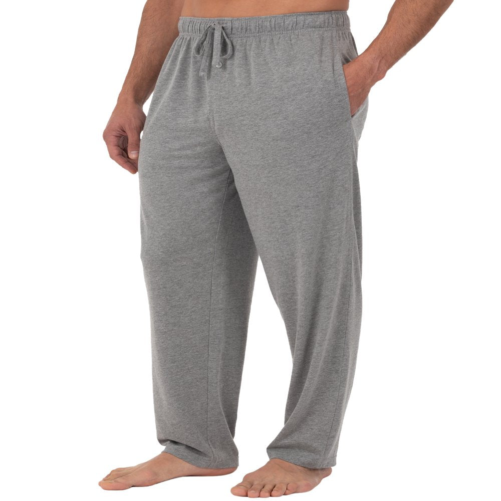 Fruit of the Loom Men's and Big Men's Jersey Knit Pajama Pants, Sizes S-6XL