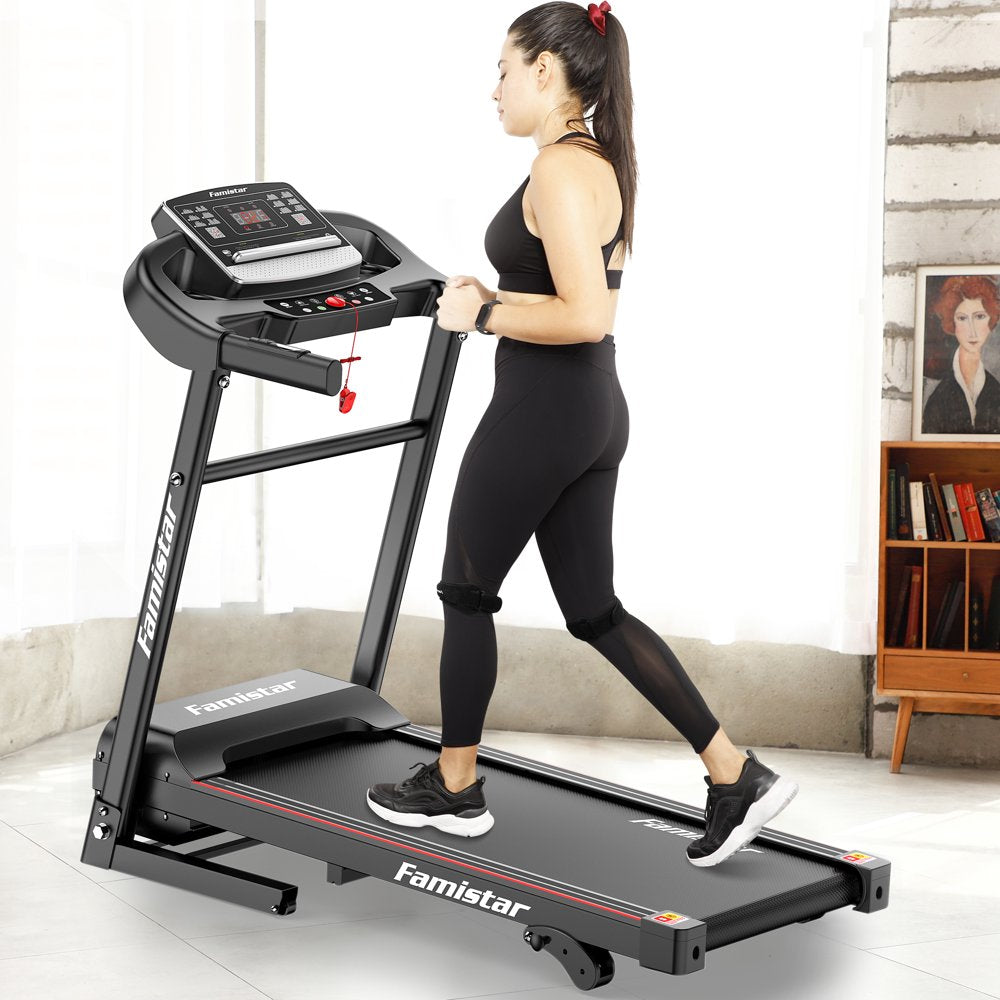 Holiday Clearance Folding Incline Treadmill for Home with Smart LCD Display, 220Lbs, 12 Programs 3 Modes, MP3 Music Speaker, 2.5HP Electric Foldable Treadmill Running Machine, Knee Strap Gift