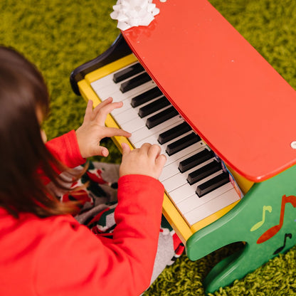 Melissa & Doug Learn-to-Play Piano with 25 Keys and Color-Coded Songbook, Toy Piano for Toddlers Ages 3+