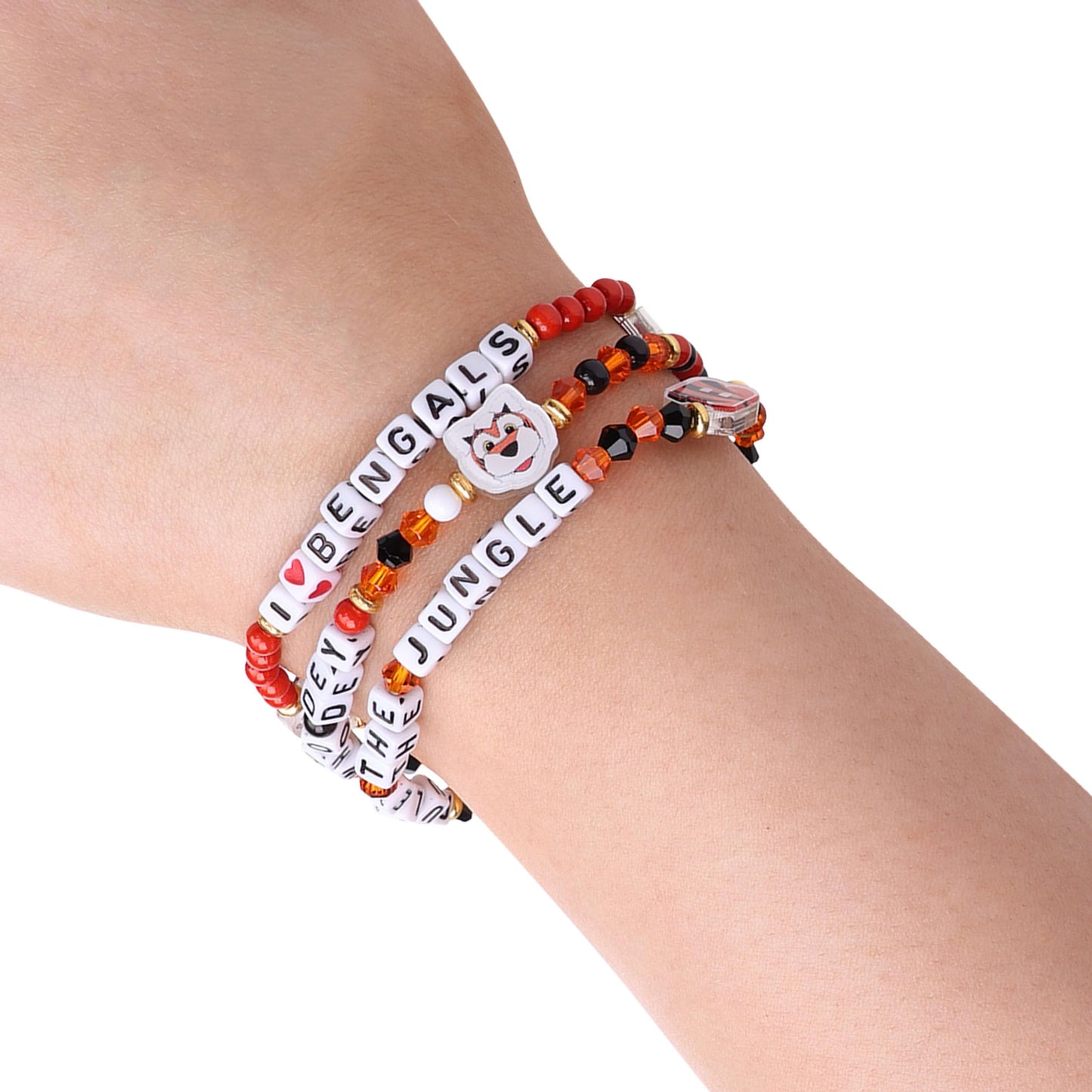 FOCO Cincinnati Bengals NFL 3 Pack Team Friendship Bracelet