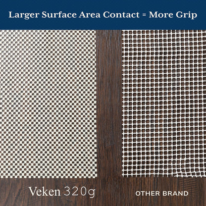 Veken Non Slip Rug Pad Gripper 8 x 10 Feet Extra Thick Pads for Any Hard Surface Floors, Keep Your Rugs Safe and in Place, Under Carpet Anti Skid Mat