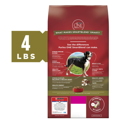 Purina ONE Dry Dog Food Lamb and Rice Formula - (4) 4 lb. Bags