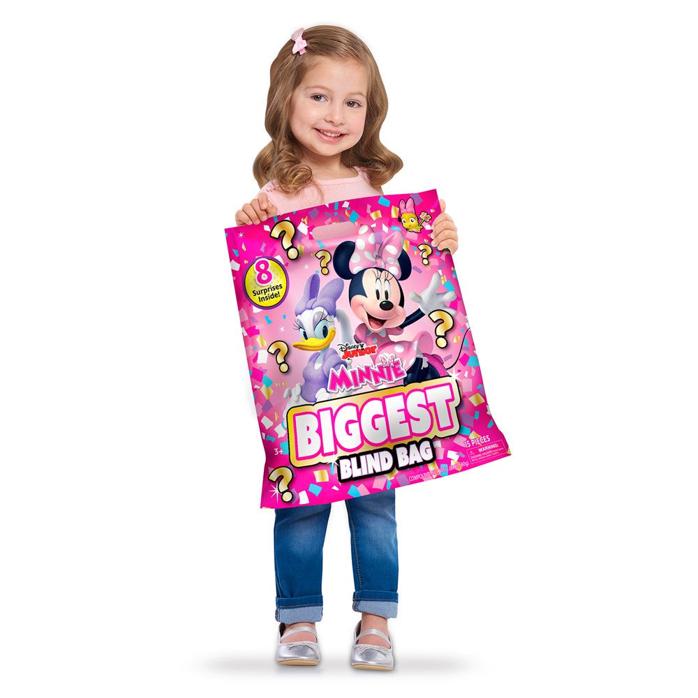 Disney Junior Minnie Mouse Biggest Blind Bag, 8 Surprises Inside, Kids Toys for Ages 3 up