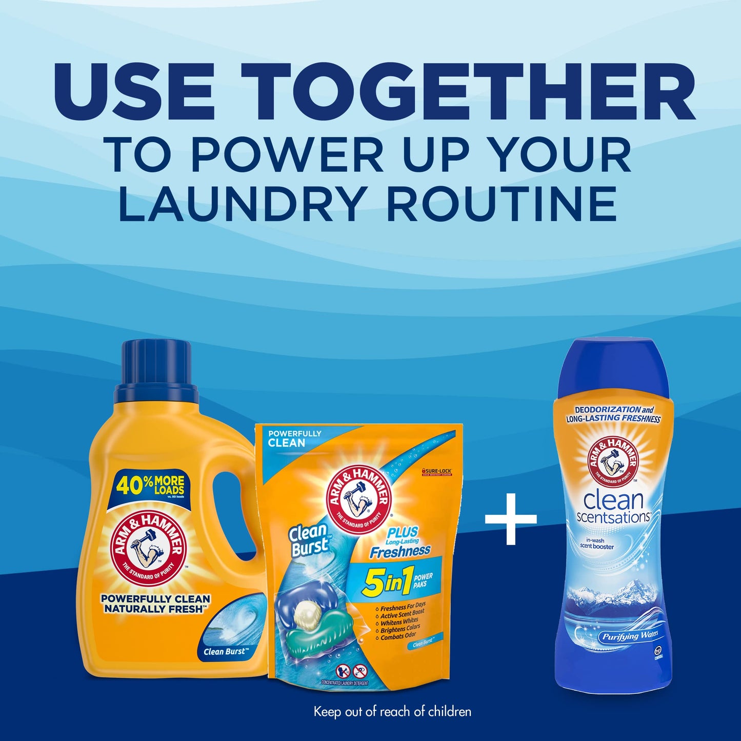 Arm & Hammer Clean Burst, 170 Loads Liquid Laundry Detergent, 170 Fl oz