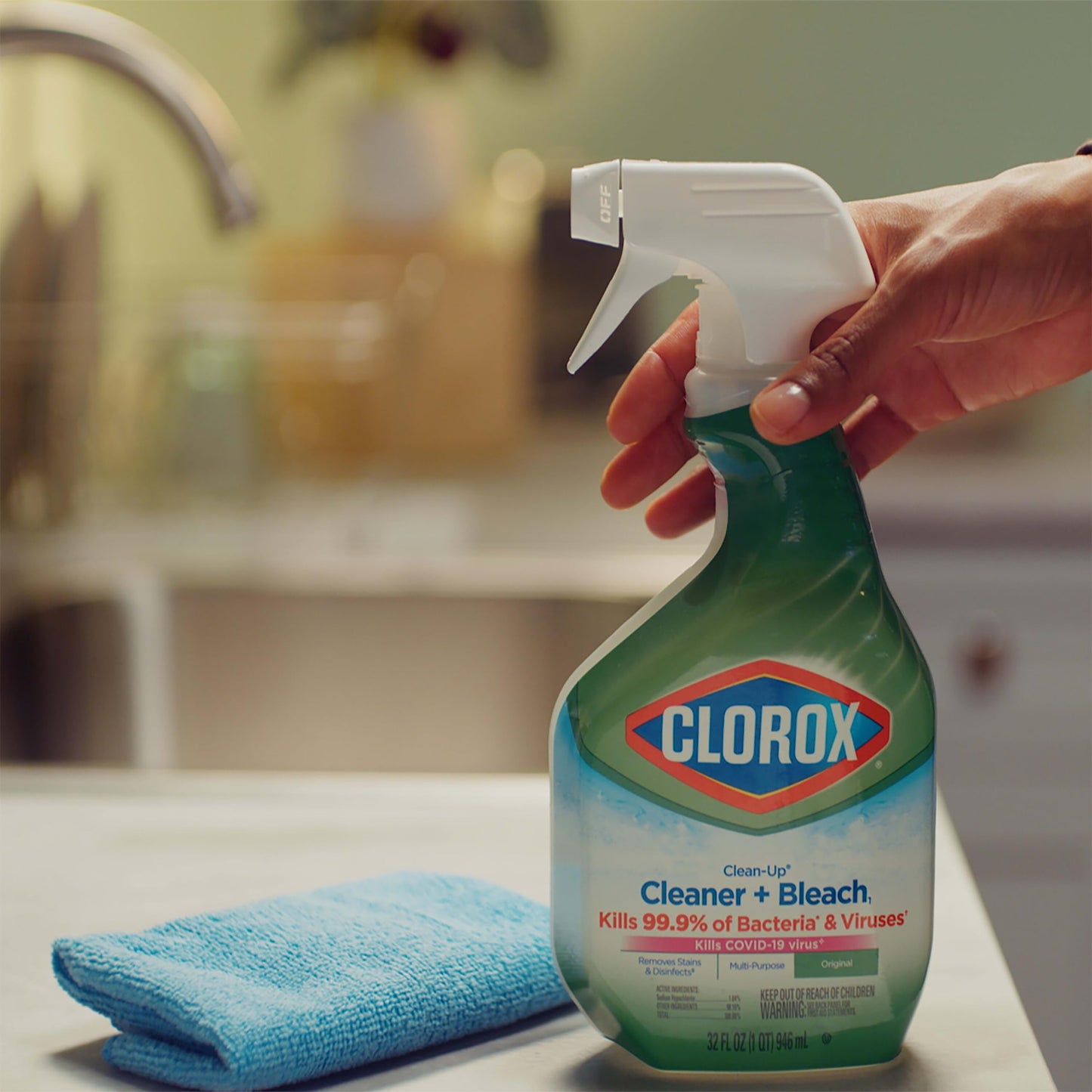 Clorox Clean-Up Cleaner + Bleach1 Value Pack, Household Essentials, 32 Fl Oz Each, Pack of 3