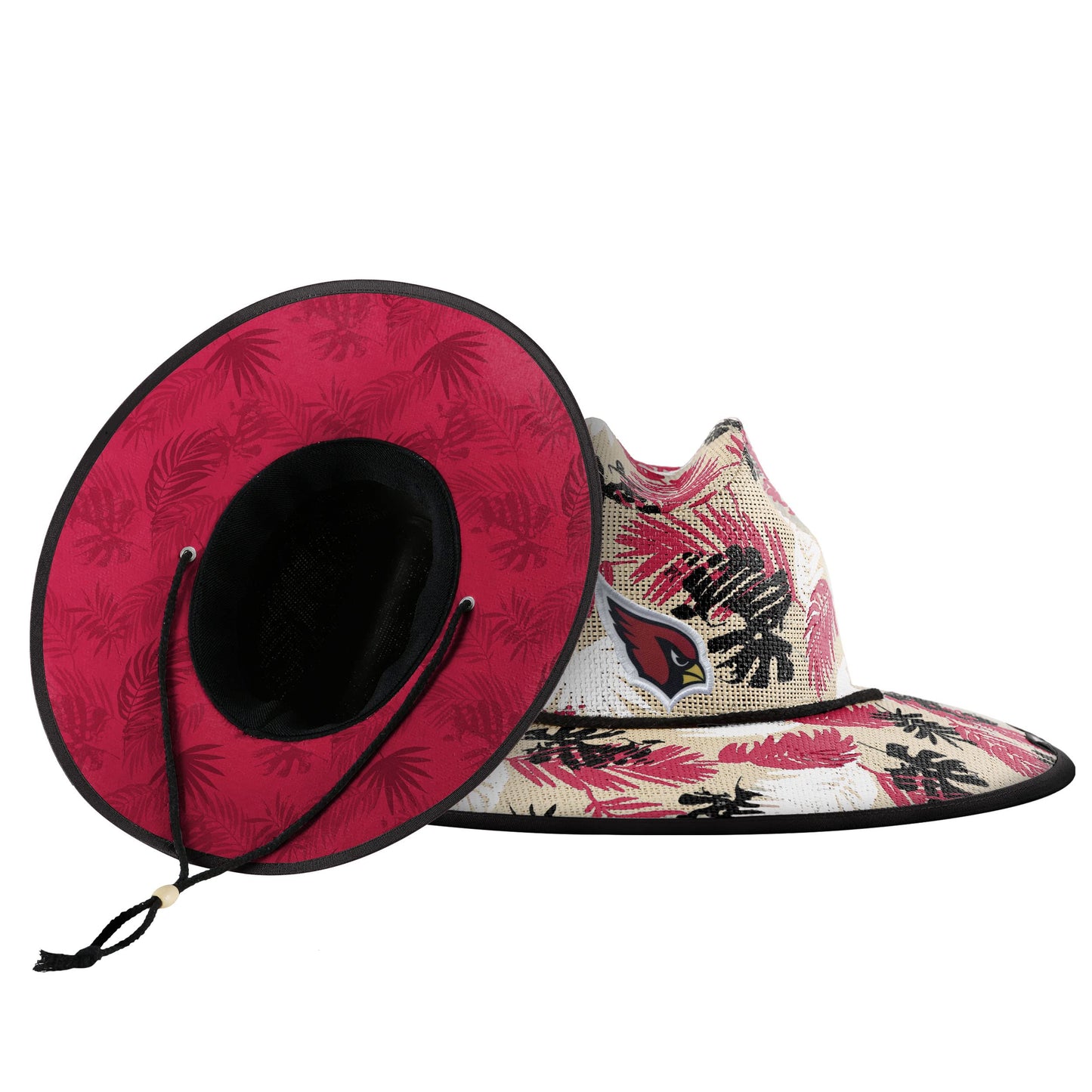 FOCO Arizona Cardinals NFL Floral Printed Straw Hat