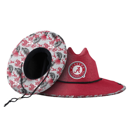 FOCO Alabama Crimson Tide NCAA Team Color Straw Hat