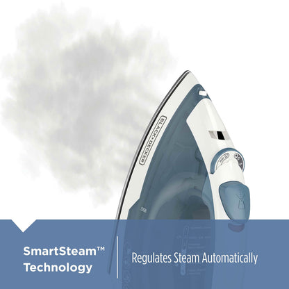 BLACK+DECKER Easy Steam Compact Iron, IR40V , Blue
