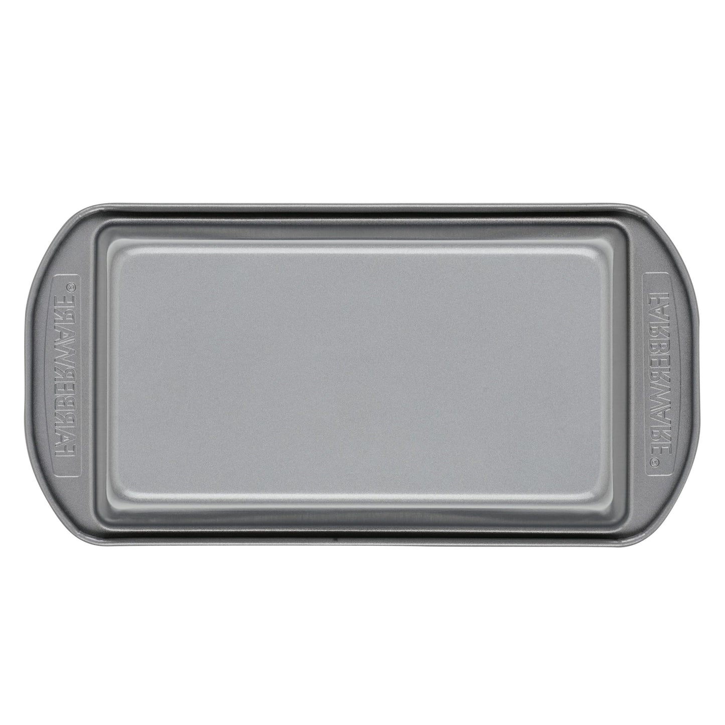 Farberware Bakeware Meatloaf/Nonstick Baking Loaf Pan Set, Two 9-Inch x 5-Inch, Gray