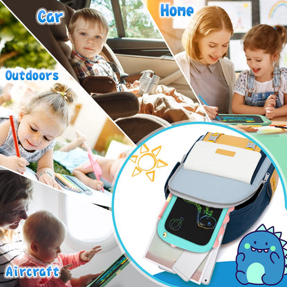 ORSEN LCD Writing Tablet Toys, 8.5 Inch Doodle Board Gifts for Kids, Toddlers Dinosaur Drawing Pad or Board Christmas Birthday Gifts, Drawing Tablets for Boys Girls 2 3 4 5 6 7 Years Old-Blue