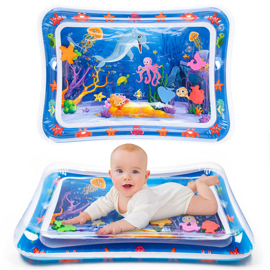 Yeeeasy Tummy Time Water Mat 丨Water Play Mat for Babies Inflatable Tummy Time Water Play Mat for Infants and Toddlers 3 to 12 Months Promote Development Toys Cute Baby Christmas Gifts