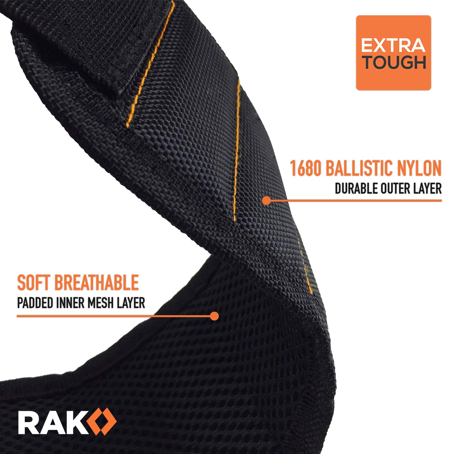 RAK Magnetic Wristband for Holding Screws, Nails and Drill Bits for Men - Made from Premium Ballistic Nylon with Lightweight Powerful Magnets - Valentine's Day Gifts for Men