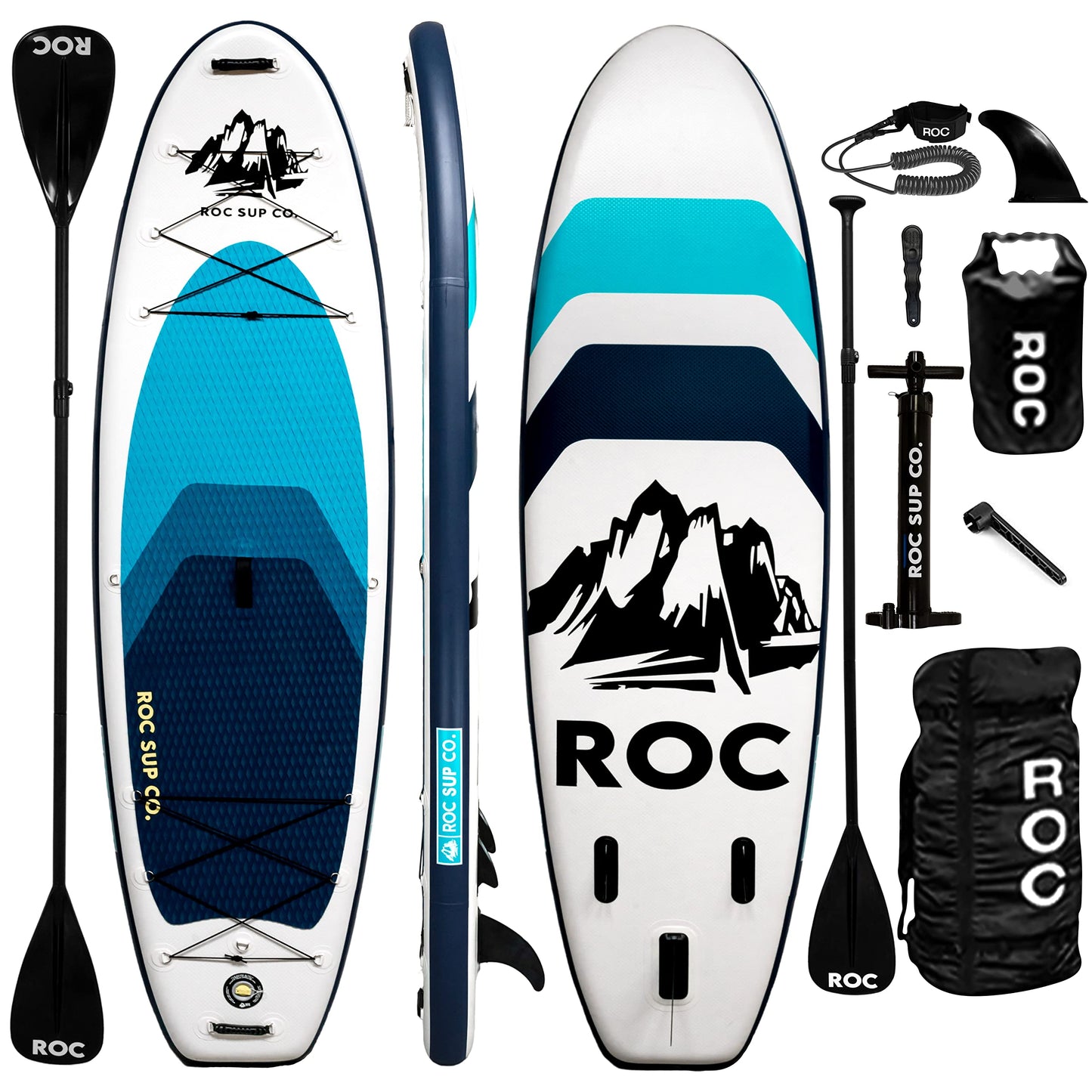 Roc Inflatable Stand Up Paddle Boards 10 ft 6 in with Premium SUP Paddle Board Accessories, Wide Stable Design, Non-Slip Comfort Deck for Youth & Adults (Royal, 10 Ft 6 in)