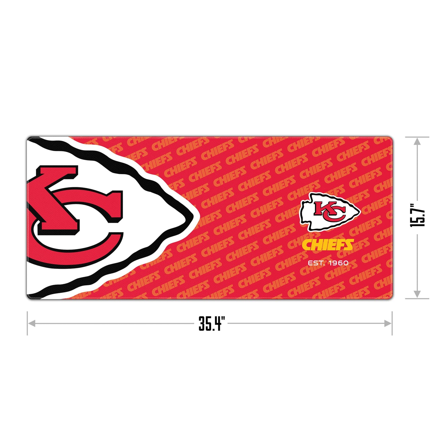 YouTheFan NFL Kansas City Chiefs Logo Series Desk Pad