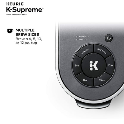 Keurig® K-Supreme Single Serve K-Cup Pod Coffee Maker, MultiStream Technology, Gray