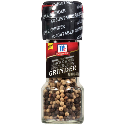 McCormick Premium Black & White Peppercorn Grinder, 1.26 Oz