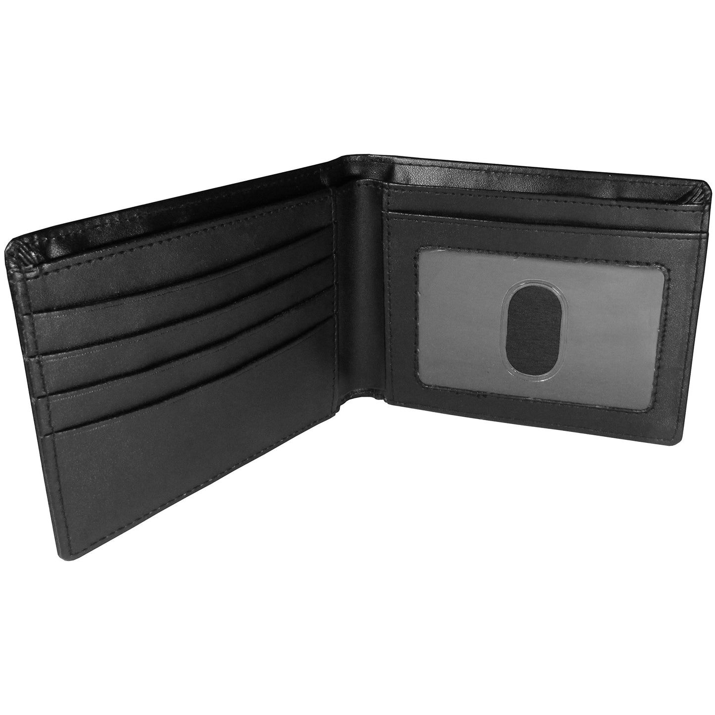 NFL Siskiyou Sports Mens San Francisco 49ers Bi-fold Wallet Large Logo One Size Black