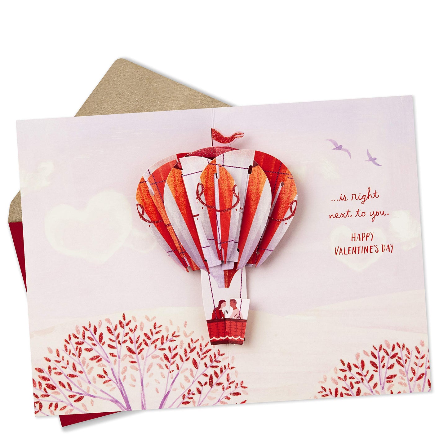 Hallmark Paper Wonder Valentines Day Pop Up Card for Significant Other (Hot Air Balloon Valentine)