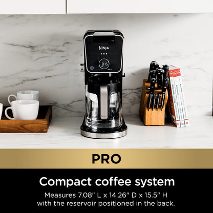 Ninja CFP307 DualBrew Pro Specialty Coffee System, Single-Serve, Compatible with K-Cups & 12-Cup Drip Coffee Maker, with Permanent Filter Black