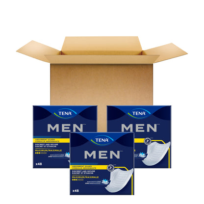 TENA Incontinence Guards for Men, Moderate Absorbency - 144 Count