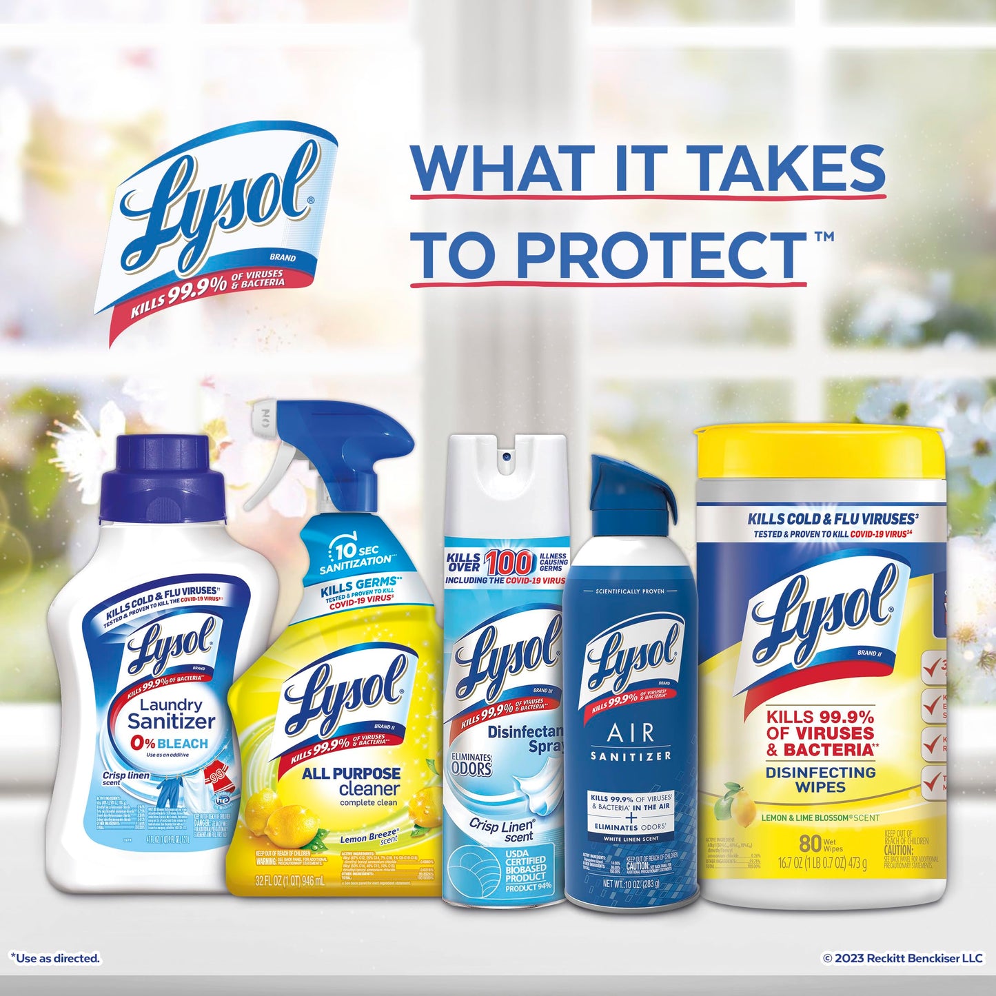 Lysol Disinfectant Spray, Sanitizing And Antibacterial Spray, For Disinfecting And Deodorizing, Early Morning Breeze, 19 Fl Oz (Pack Of 2), Packaging May Vary