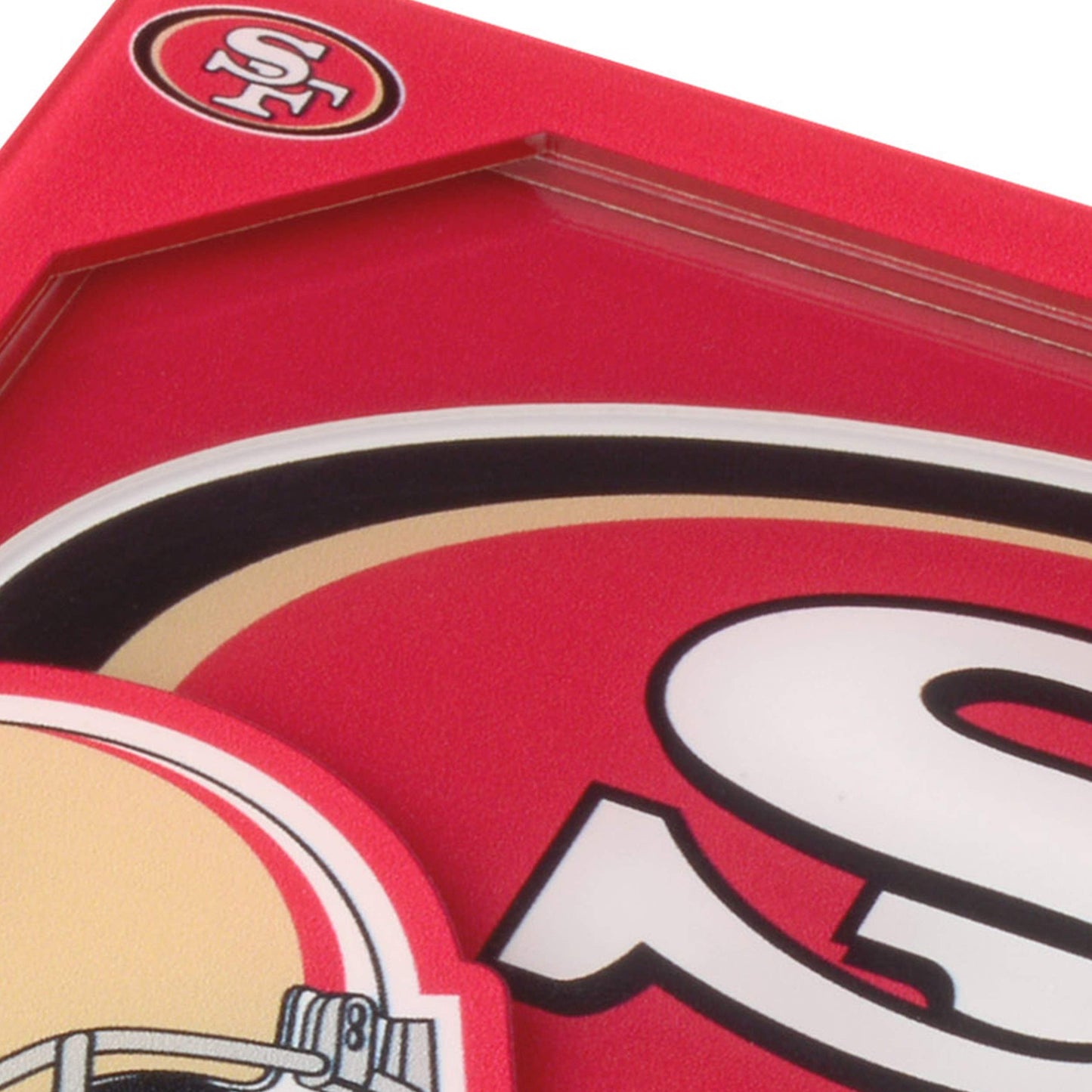 YouTheFan NFL San Francisco 49ers 3D Logo Series Coasters