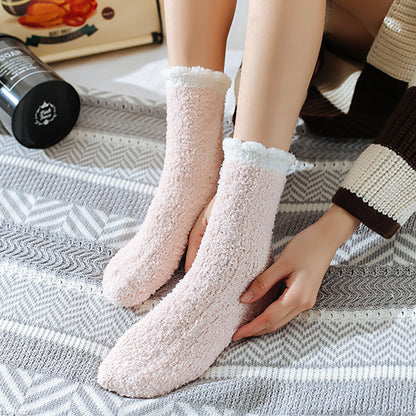 7 Pairs Fuzzy Socks for Women, Fluffy Socks Women, Cozy Socks for Women Slipper Socks