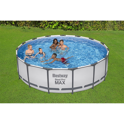 Bestway Steel Pro MAX 15' x 48" Round Above Ground Swimming Pool Set