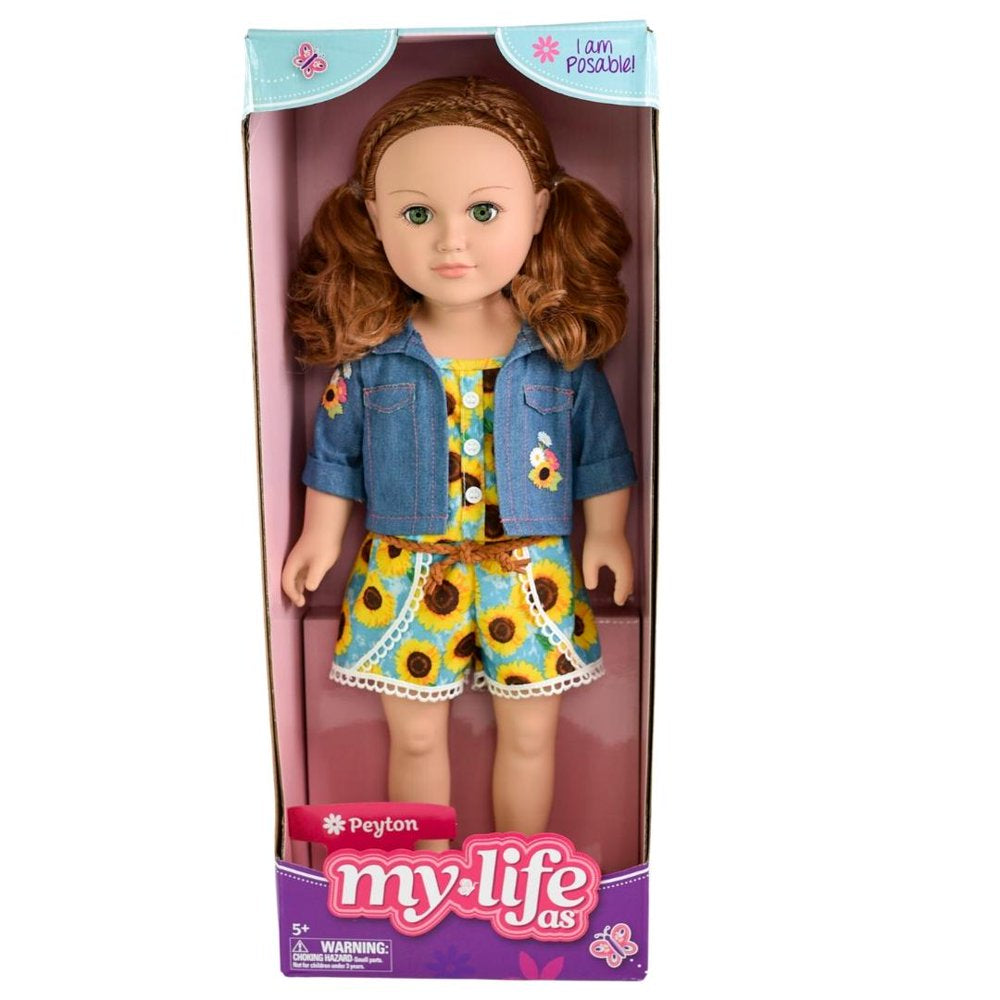 My Life As Peyton Posable 18 inch Doll, Red Hair, Green Eyes