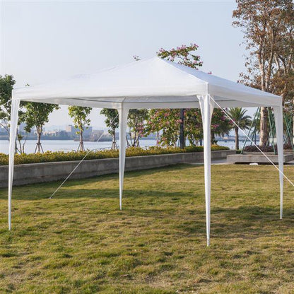  10 X 10 Canopy Tent with 4 Removable Sidewalls for Patio Garden, Sunshade Outdoor Gazebo BBQ Shelter Pavilion, for Party Wedding Catering Gazebo Garden Beach Camping Patio, White, S10667