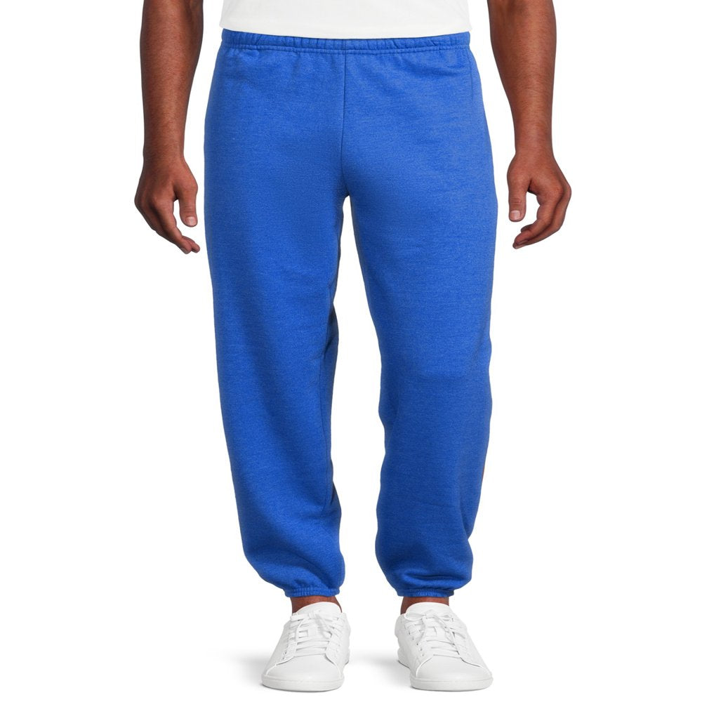 Athletic Works Men's Fleece Elastic Bottom Sweatpants, Sizes S-4XL