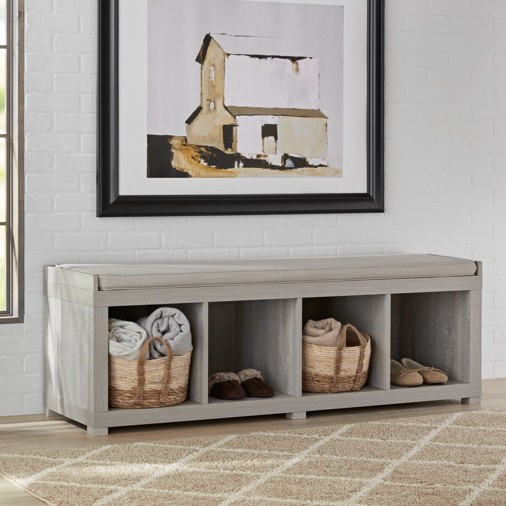 Better Homes & Gardens 4-Cube Shoe Storage Bench, Espresso