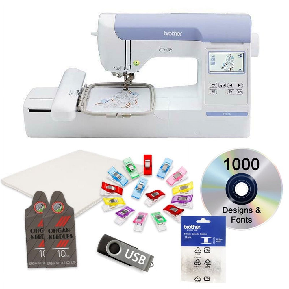 Brother PE800 Computerized Embroidery Machine with $199 Free Bonus Bundle