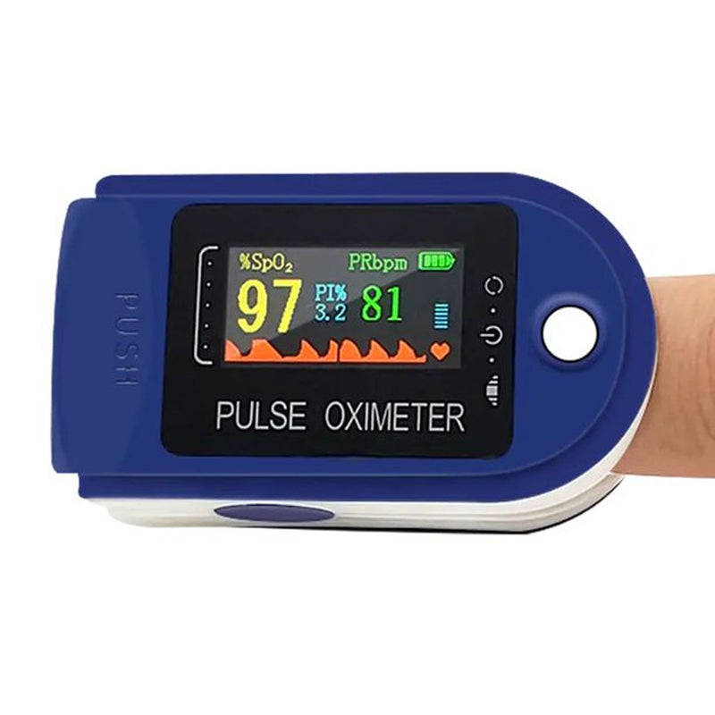  Fingertip Pulse Oximeter Blood Oxygen Saturation Monitor Finger Pulse Oximeter, Bar Graphs and Heart Rate Monitor