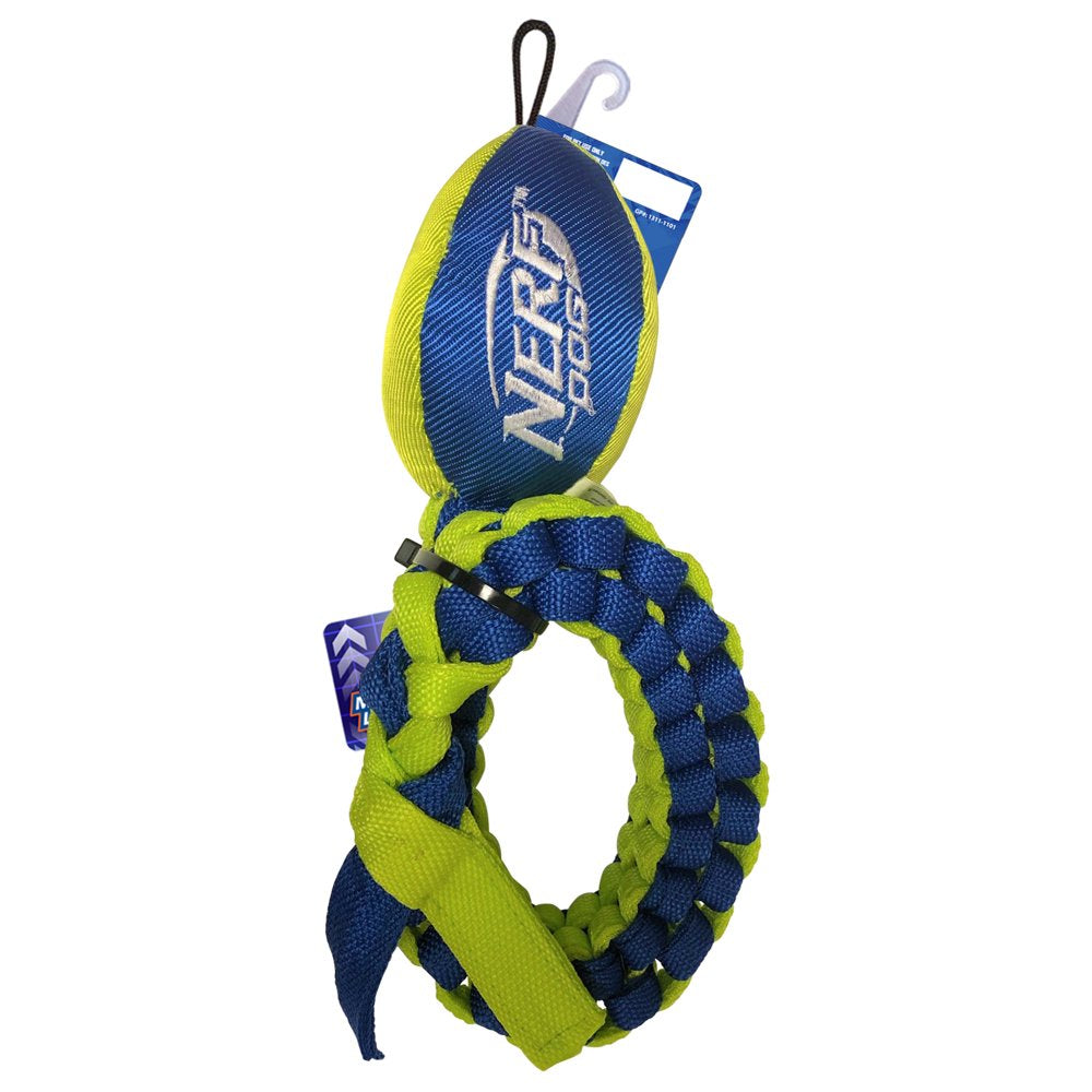 Nerf Dog Vortex Chain Tug Dog Toy with Durable Braided Nylon, 25"